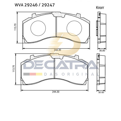 WVA 29246 – Disc brake pad